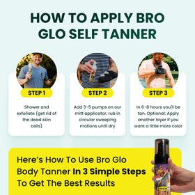 bro glo darker lifestyle beach-ready look showcasing natural bronze confidence