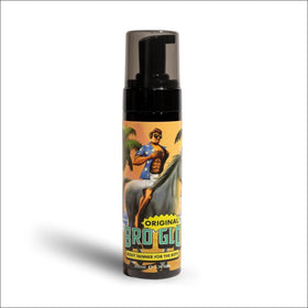 bro glo front bottle showing branding and size for easy identification