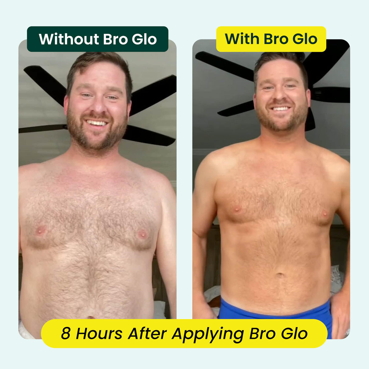 bro glo foam being dispensed to show lightweight mousse texture benefits