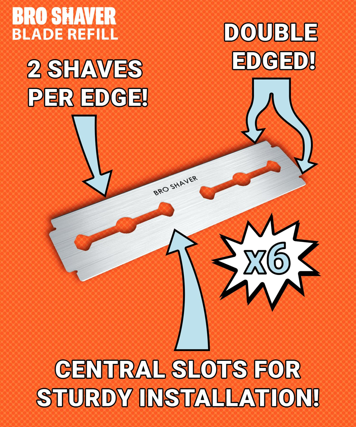 Bro Shaver in use demonstration on a man’s back showing comfortable self-shaving