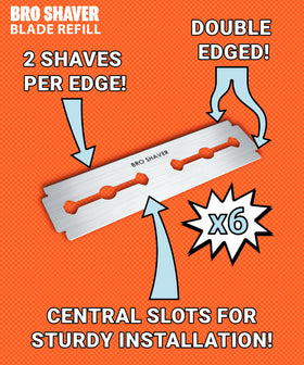 Bro Shaver in use demonstration on a man’s back showing comfortable self-shaving