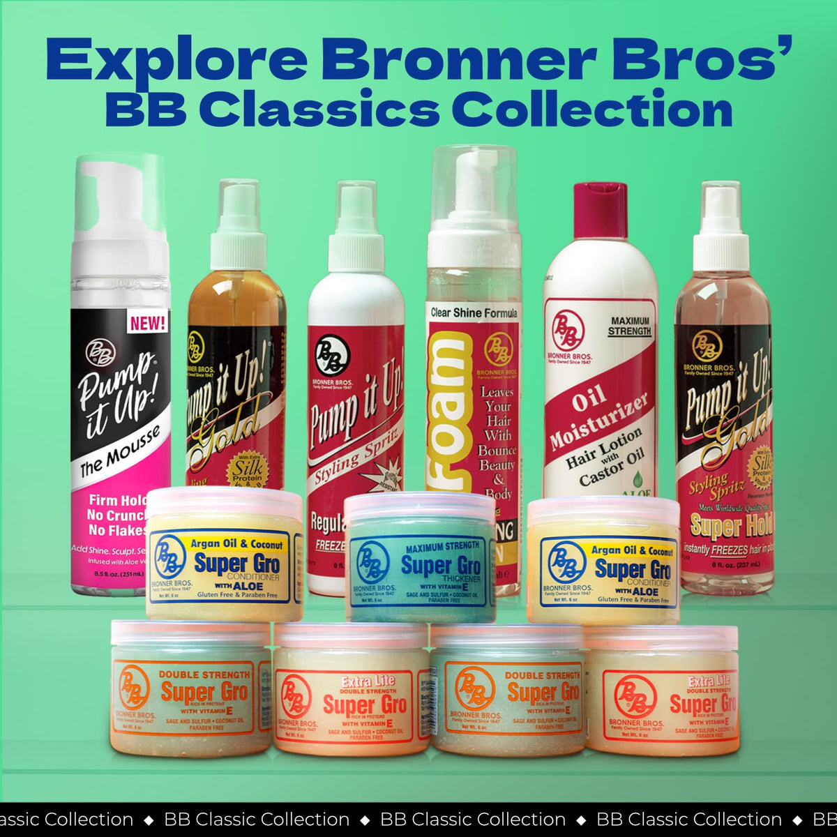 Bronner Bros used on braids showing styling protection and moisture retention