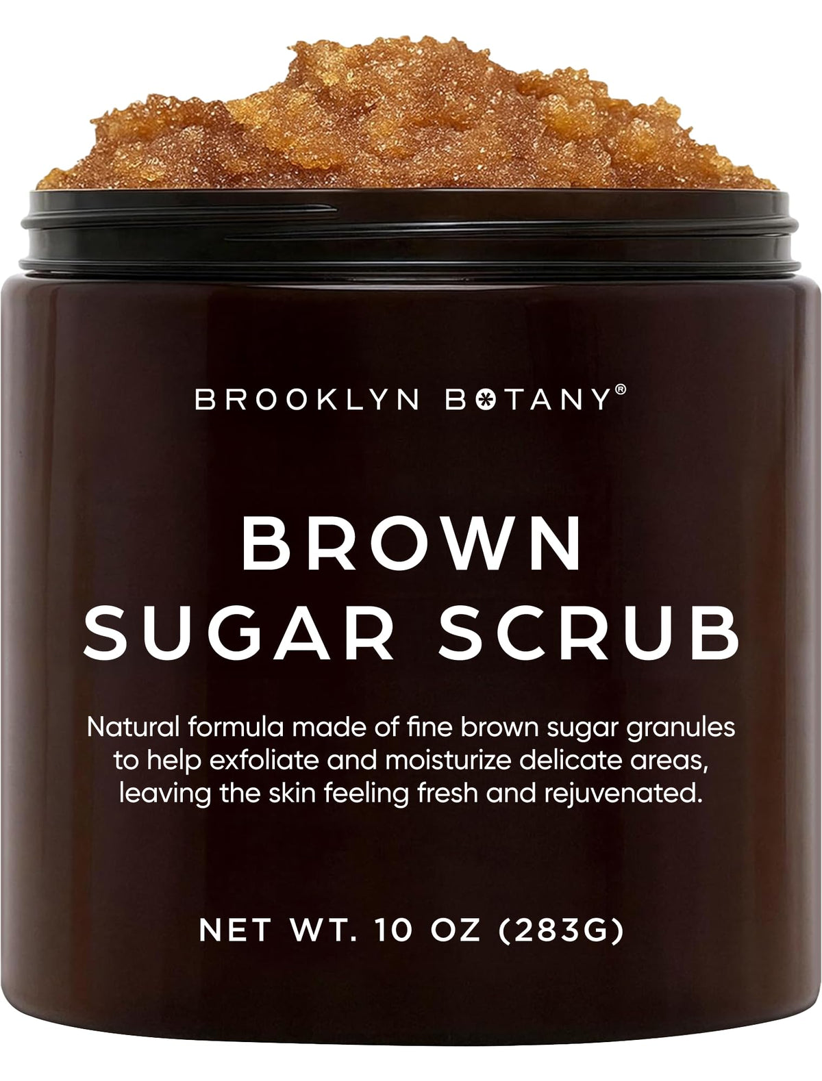 Brooklyn Botany front jar view showing label and 10 oz size for clear choice