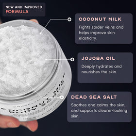 Brooklyn Botany tub beside ruler showing 10 oz size and travel-friendly benefit