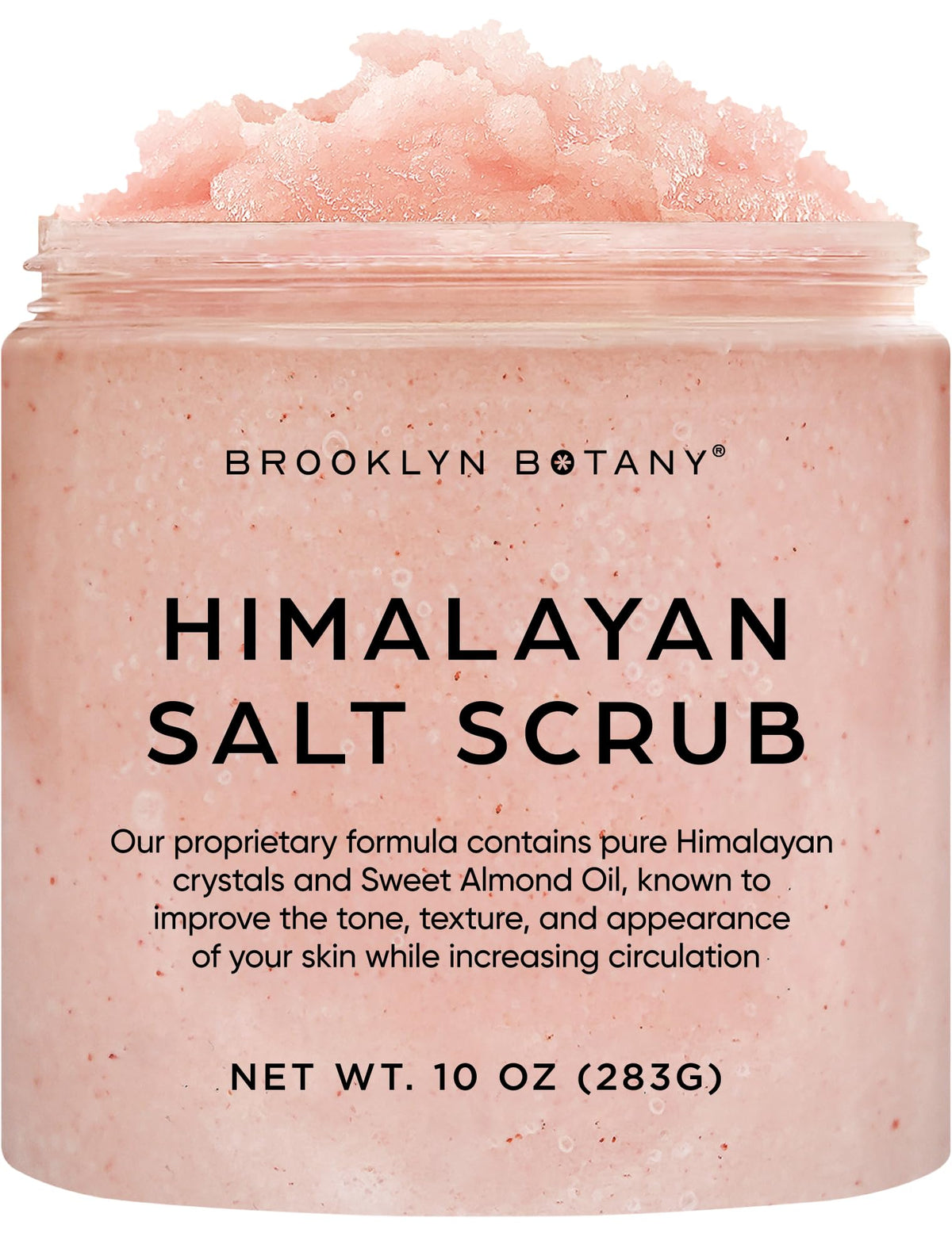 Brooklyn Botany front jar showing label and 10 oz packaging, clarifies product use