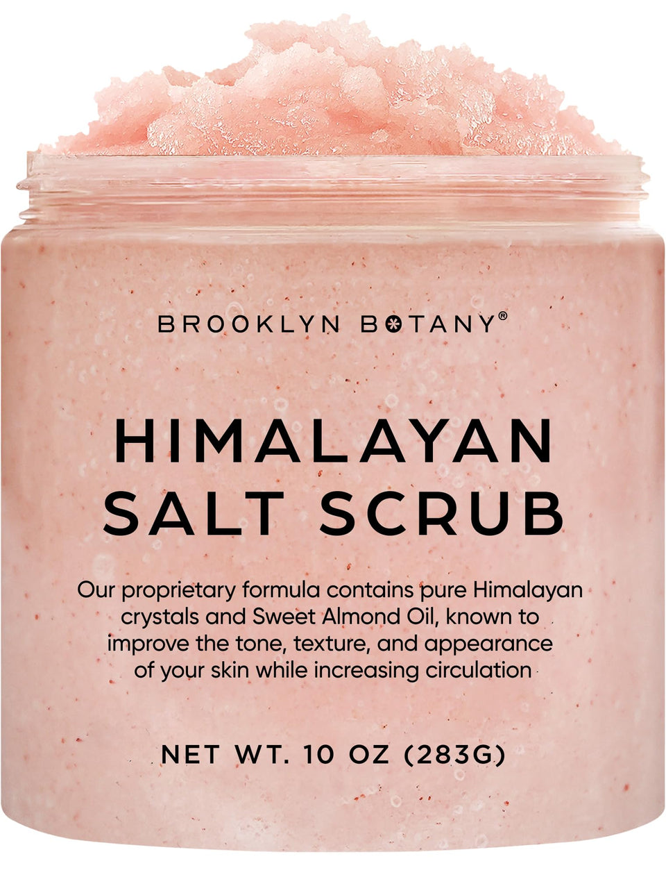 Brooklyn Botany front jar showing label and 10 oz packaging, clarifies product use