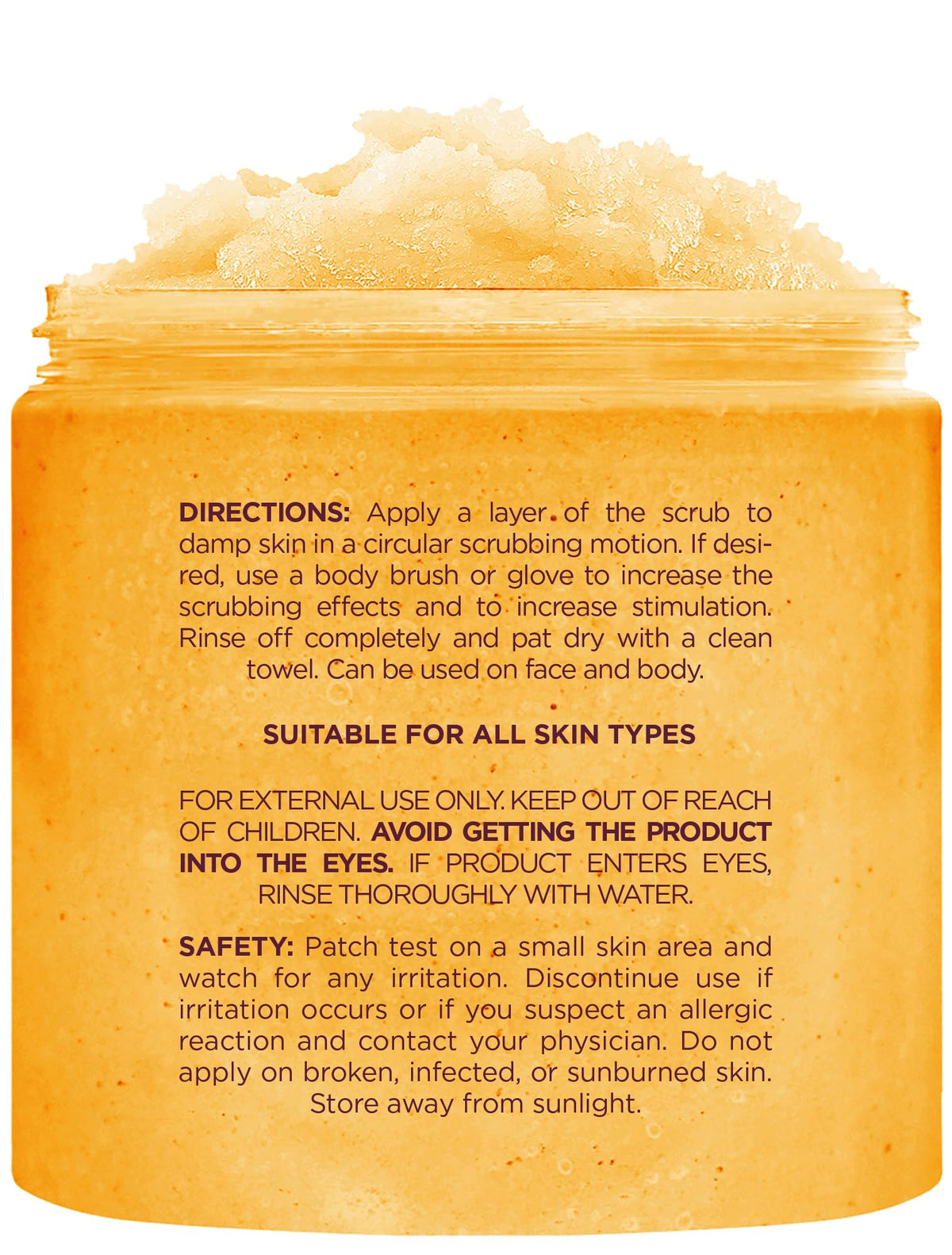 Hand scooping scrub from jar, Brooklyn Botany demonstrating easy application and creamy feel
