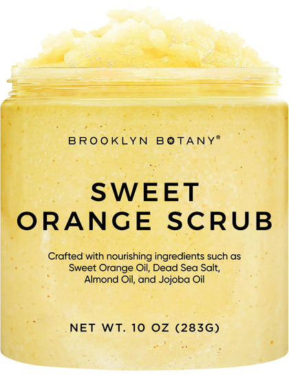 Brooklyn Botany jar front view showing label and 10 oz size, vibrant citrus scent benefit