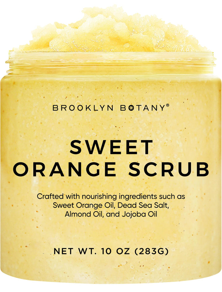 Brooklyn Botany jar front view showing label and 10 oz size, vibrant citrus scent benefit