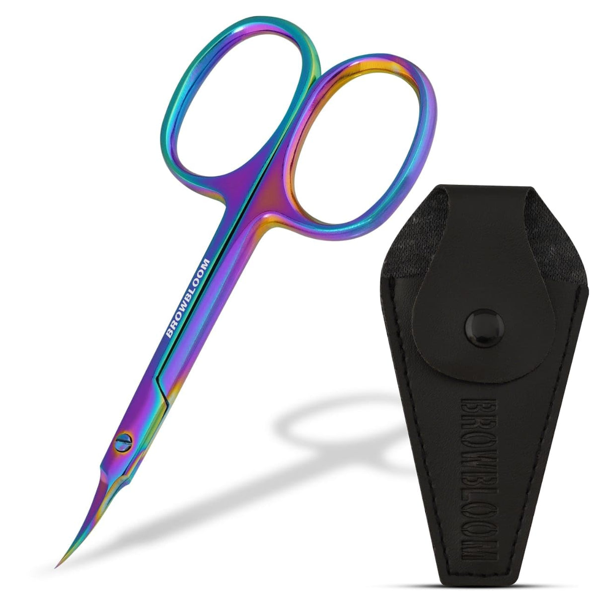 BROWBLOOM front view packaging showing compact grooming set and travel case benefit