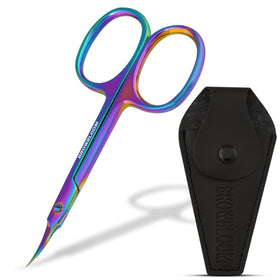 BROWBLOOM front view packaging showing compact grooming set and travel case benefit