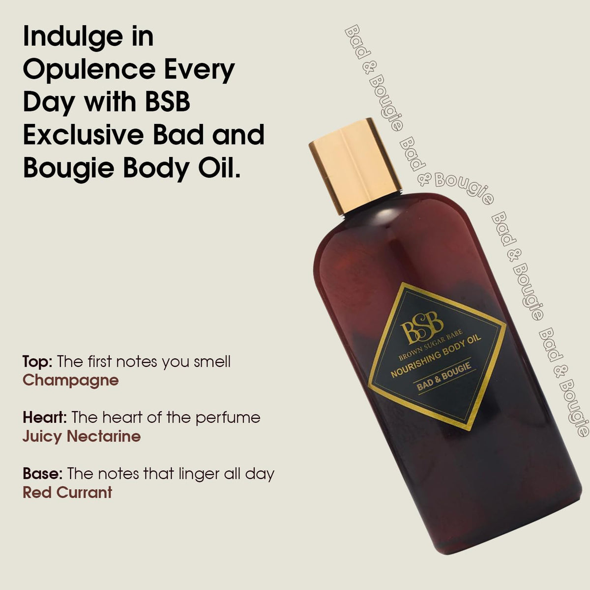Brown Sugar Babe applying oil on arm demonstrating easy spread and hydration benefit