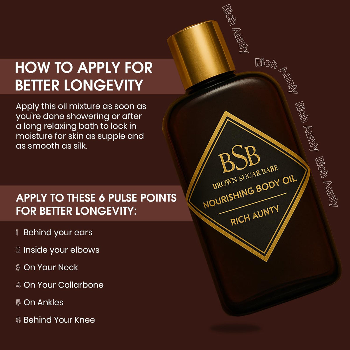 Brown Sugar Babe bottle in hand application illustrating easy pump use and controlled dosing