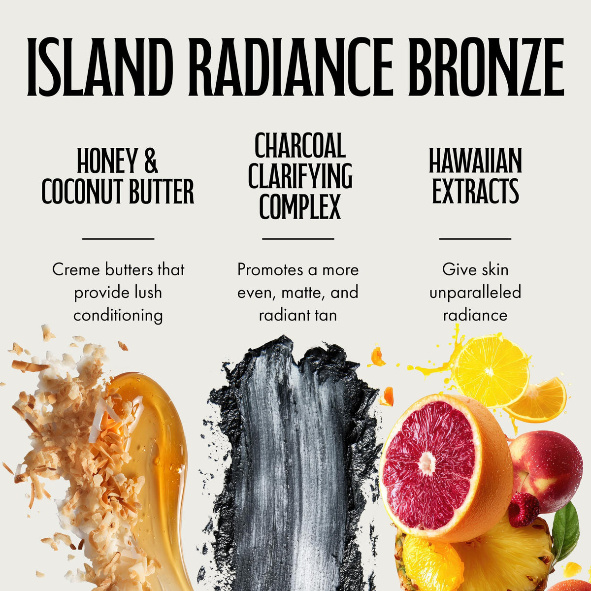 Brown Sugar charcoal crème pour showing clarifying smooth formula