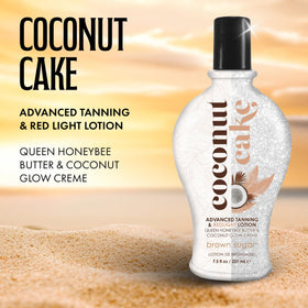 Brown Sugar pump and label close-up highlighting ingredients and elegant packaging benefit