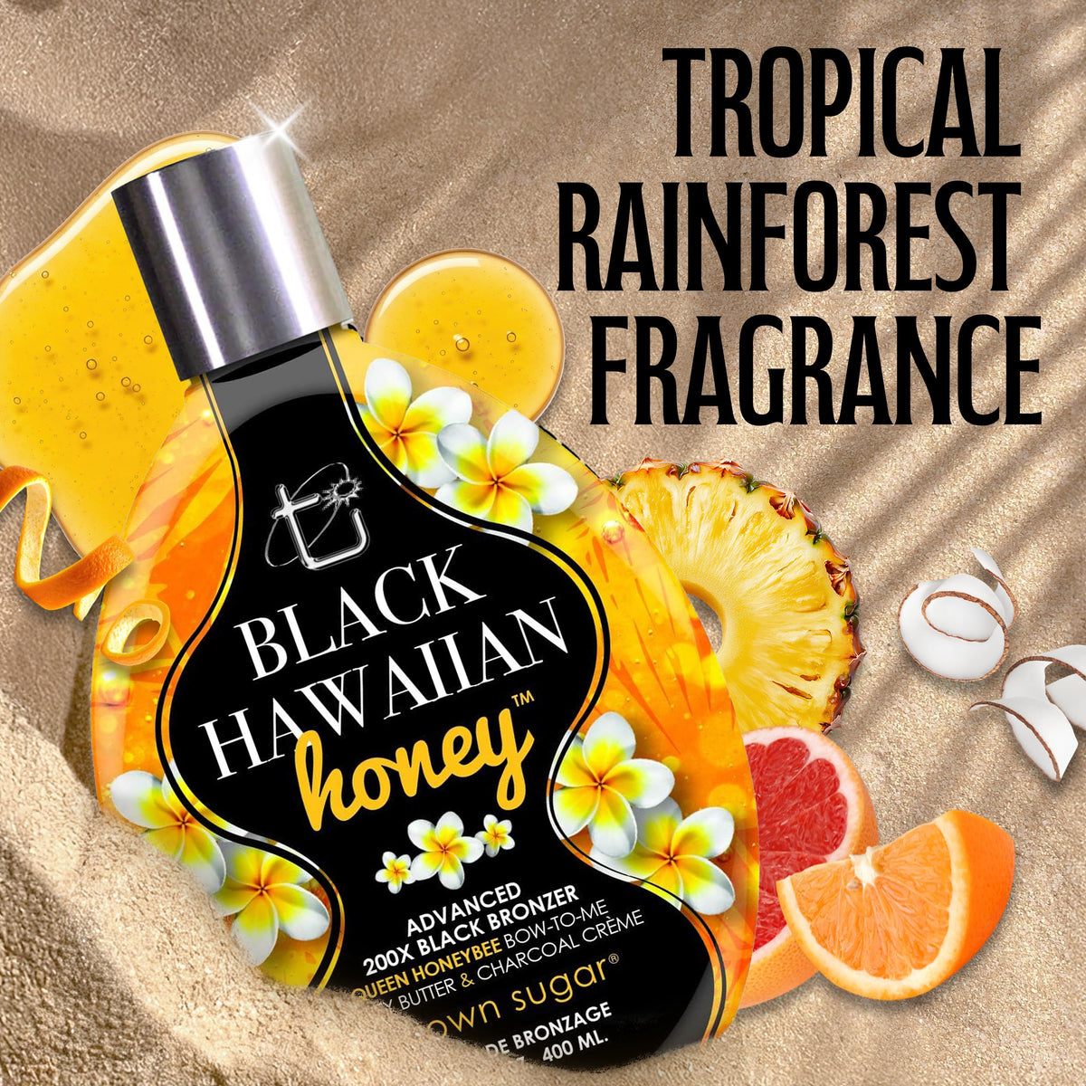 Brown Sugar label and ingredients view showcasing Queen Honeybee complex