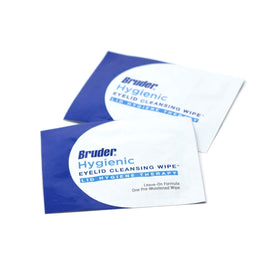 Bruder wipe fabric texture detail highlighting gentle fibers for delicate eyelids