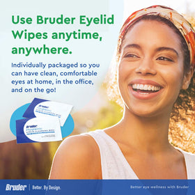 Bruder wipe displayed next to fingers to show size and portability