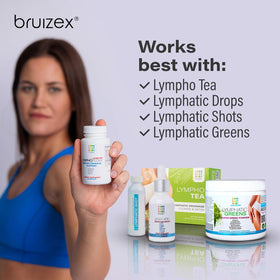 Bruizex next to a one-pound scale demonstrating the actual product size