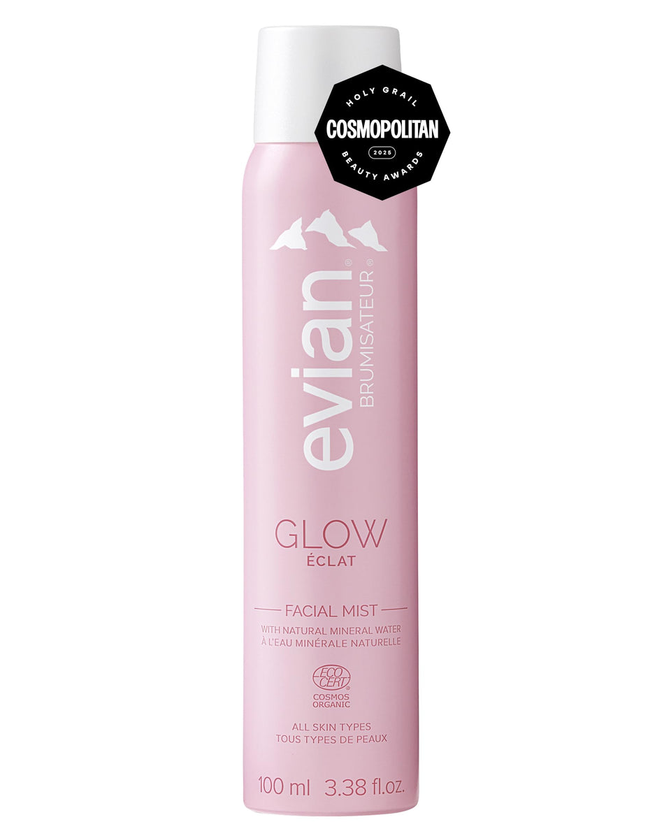 BRUMISATEUR Evian Glow front packaging showing clean organic design and freshness