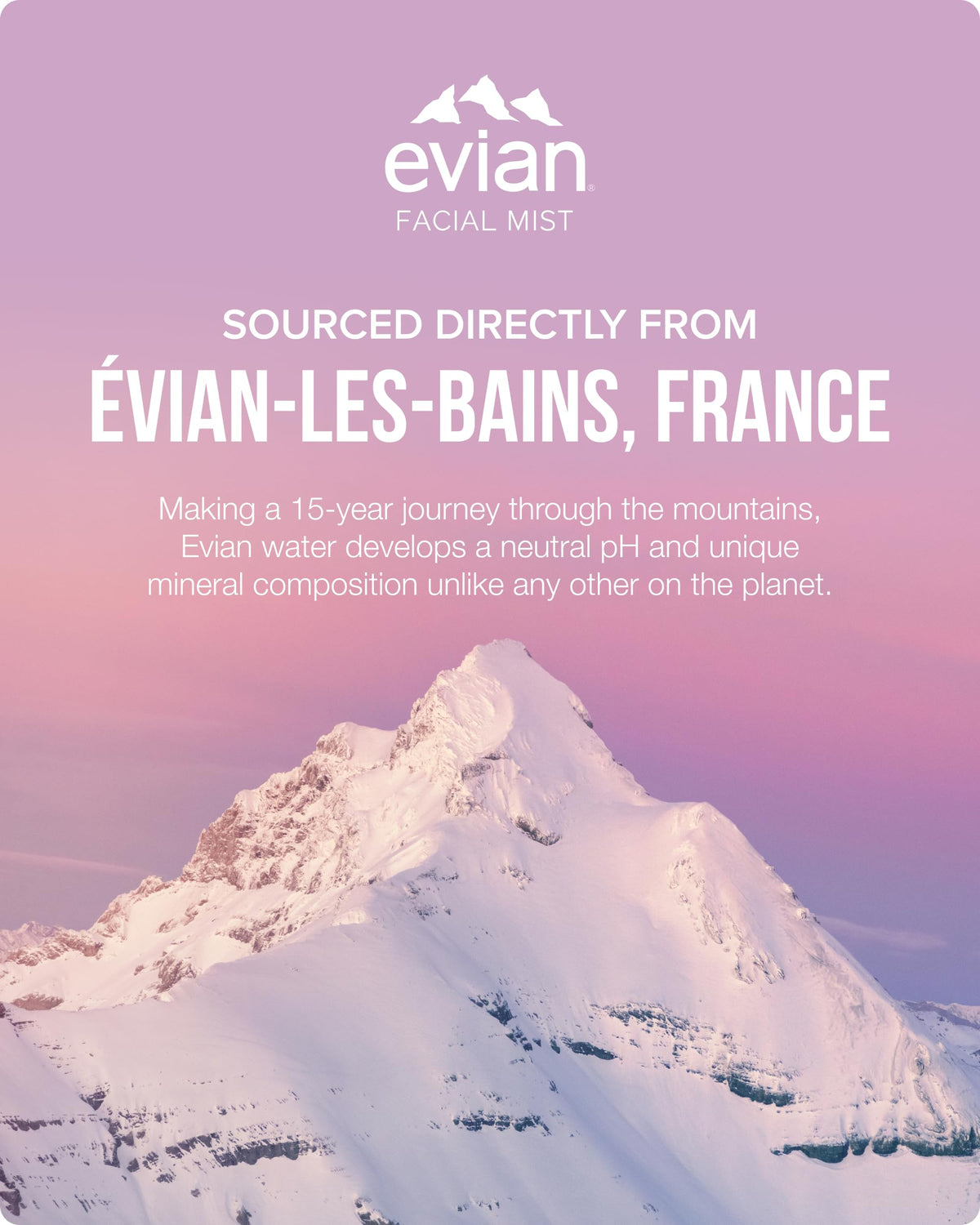 BRUMISATEUR Evian Glow inside a travel bag demonstrating on-the-go beauty benefit
