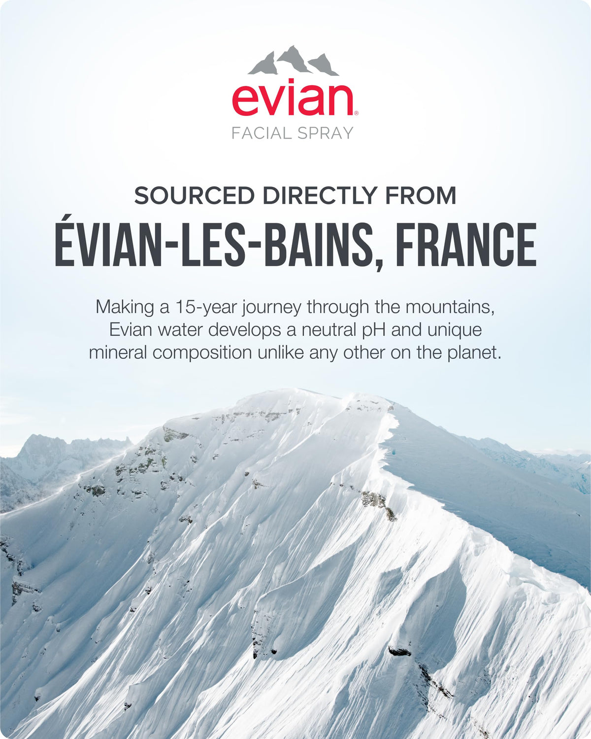 BRUMISATEUR Evian six-pack box displayed for easy storage and sharing