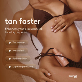 Brunae Body back label with ingredients list and transparency benefit