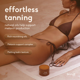 brunae body opened cap with balm visible demonstrating thick but absorbent texture