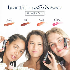Brush On Block ingredients label focused view showing mineral sunscreen and nourishing oil benefits