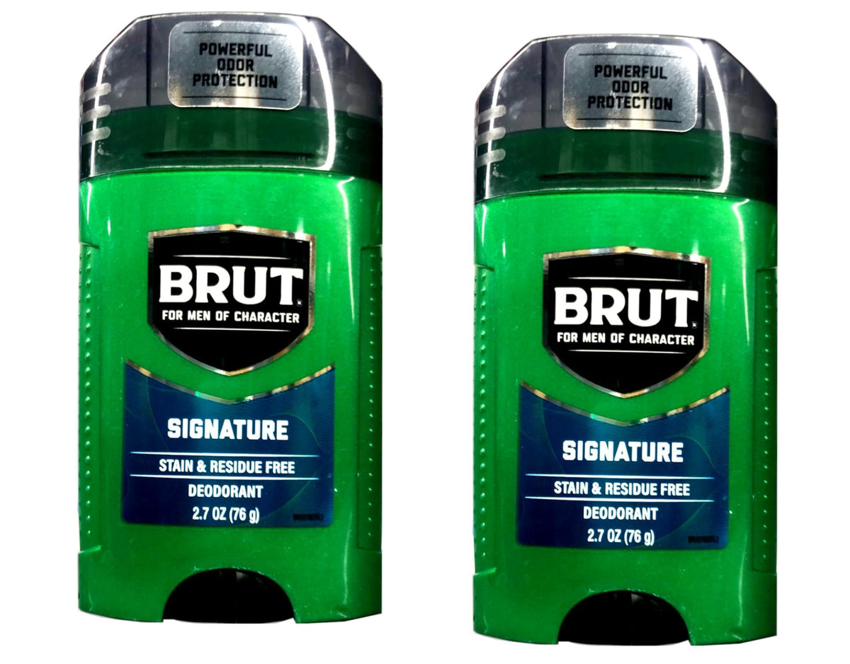Brut front packaging showing twin-pack and brand identity for easy recognition