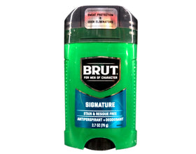 brut closed stick top highlighting compact, travel-friendly design