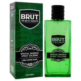 Brut spray action captured mid-spray for easy application demonstration