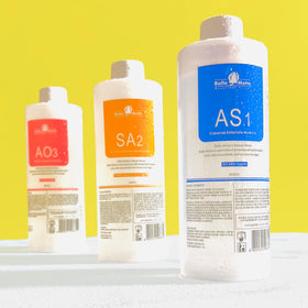 BRÜUN bottle label and cap detail highlighting clear product ID and safety