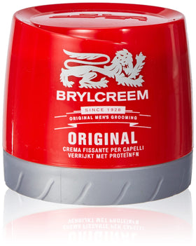 Brylcreem front packaging showing 150ml tube and easy application benefit