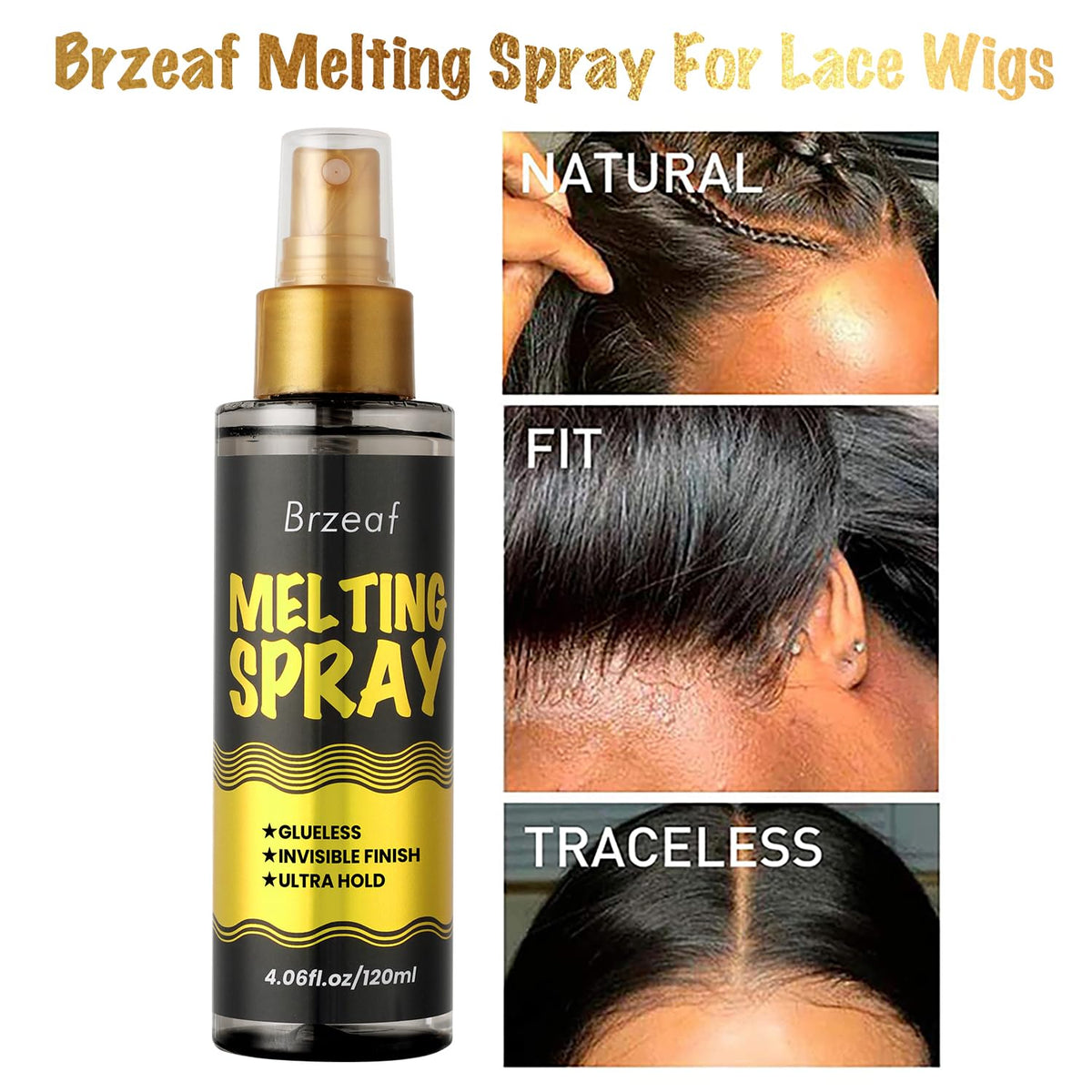 Brzeaf close-up spray nozzle demonstrating fast-dry application for quick use