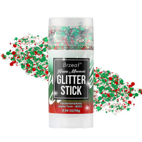 Brzeaf front packaging showing glitter stick and festive colors for easy selection
