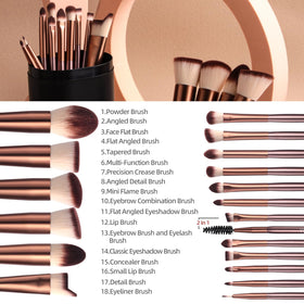 BS-MALL close-up of synthetic bristles showing soft texture for smooth blends