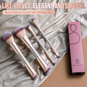 BS-MALL close-up of soft synthetic bristles, showing durability and seamless blending
