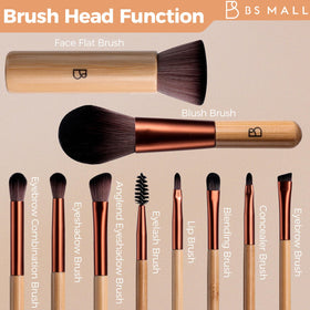 BS-MALL close-up of soft synthetic bristles showing smooth texture for even application