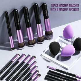 BS-MALL close-up of synthetic bristles showing soft texture for smooth application