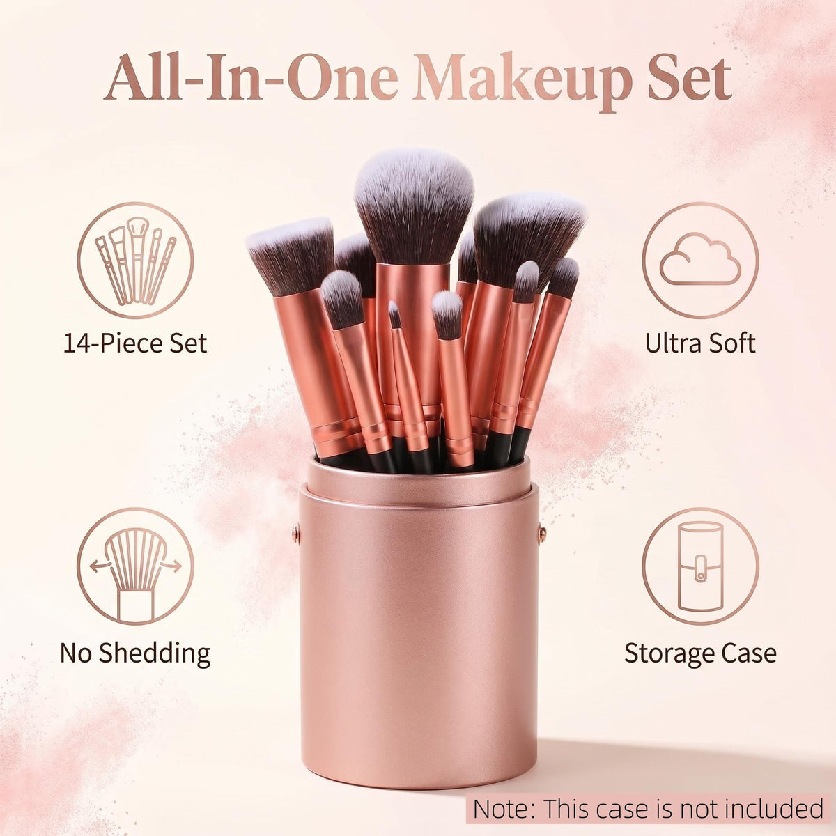 BS-MALL brushes fanned out to display variety, versatile tools for looks