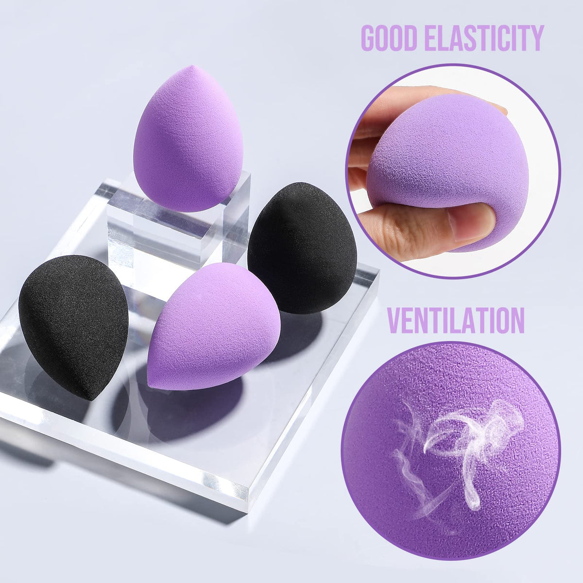 BS-MALL brush applying foundation demonstrating even coverage benefit