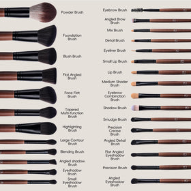 BS-MALL close-up of synthetic bristles showing soft texture for smooth blending