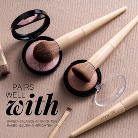 BS-MALL close-up of soft synthetic bristles showing gentle blending and no shedding
