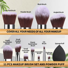 BS-MALL close-up of ultra-soft bristles demonstrating smooth blending performance
