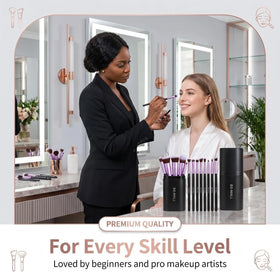 BS-MALL concealer and detail brushes showing targeted coverage advantage