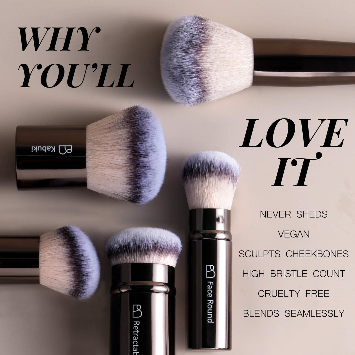 BS-MALL array of eye brushes highlighting precision and versatile eye looks