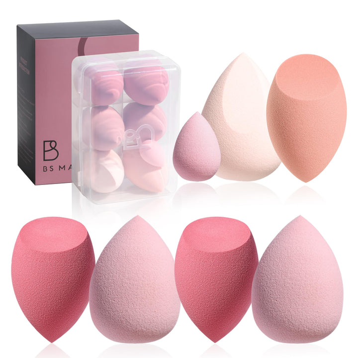 BS-MALL front view of gradient pink storage case showing kit and hygiene benefit