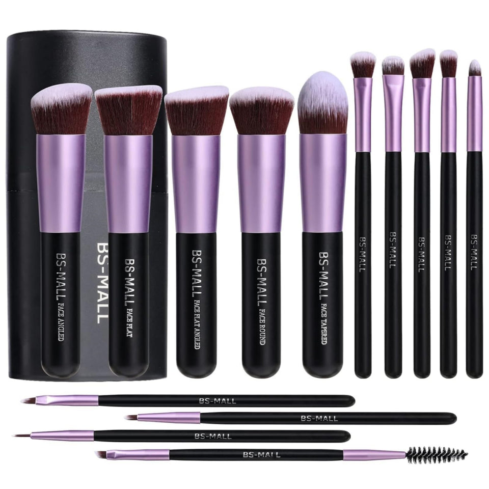BS-MALL front packaging purple case showing complete brush kit benefit