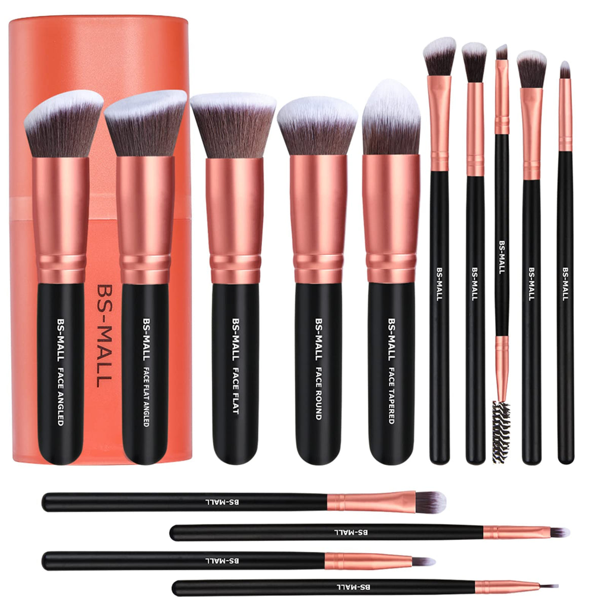 BS-MALL front packaging showing rose-gold set and travel case, stylish protection
